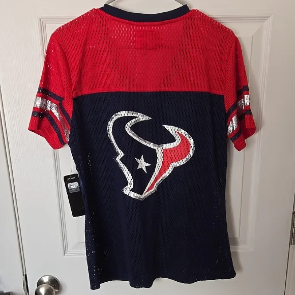 NFL Women's Texans Jersey - Red and Blue - Picture 5 of 6
